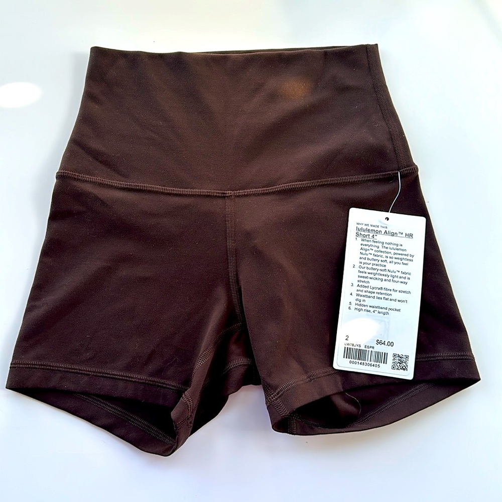 Lululemon Align Short 4” Brown